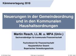 Neuerungen in der Gemeindeordnung und in den Kommunalen Haushaltsordnungen