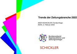 SCHICKLER - Trends der Zeitungsbranche 2022 BDZV/SCHICKLER-Trendumfrage Berlin, 2. Februar 2022