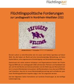 Fl&uuml;chtlingspolitische Forderungen - zur Landtagswahl in Nordrhein-Westfalen 2022 - Eine Welt Zentrum Herne