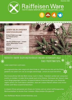 NICHTS KANN DEN MENSCHEN MEHR STÄRKEN ALS DAS VERTRAUEN - Raiffeisen Waren GmbH ...