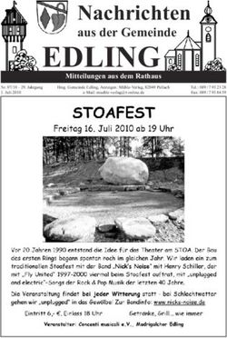 EDLING Nachrichten aus der Gemeinde - Gemeinde Edling
