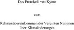 Das Protokoll von Kyoto zum Rahmen&uuml;bereinkommen der Vereinten Nationen &uuml;ber Klima&auml;nderungen