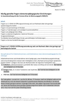 Häufig gestellte Fragen elementarpädagogischer Einrichtungen in Zusammenhang mit der Corona-Krise im Betreuungsjahr 2020/21