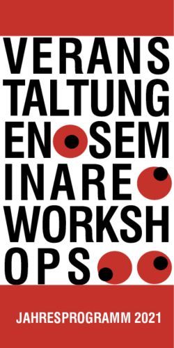 VERANS TALTUNG EN SEM INARE WORKSH OPS - JAHRESPROGRAMM 2021 - Gesundheitstreffpunkt Mannheim