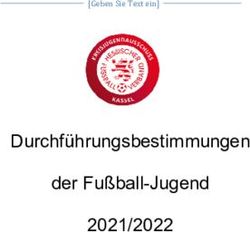 Durchführungsbestimmungen der Fußball-Jugend 2021/2022