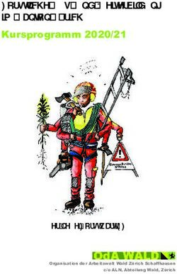 Forstliche Aus- und Weiterbildung im Kanton Zürich - Kursprogramm 2020/21 - Der neue Forstwart EFZ