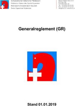 Generalreglement (GR) - Stand 01.01.2019 - Schweizerischer Verband f&uuml;r Pferdesport