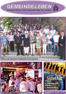 GEMEINDELEBEN EVANGELISCHE KIRCHENGEMEINDE WALDBRÖL - Goldene und Diamantene Konfirmation am 30. Juni 2019 - Evangelische Kirche Waldbröl