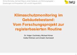 Klimaschutzmonitoring im Geb&auml;udebestand: Vom Forschungsprojekt zur registerbasierten Routine