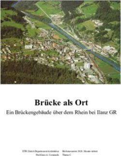 Brücke als Ort Ein Brückengebäude über dem Rhein bei Ilanz GR - ETH Zürich