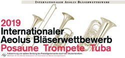2019 Internationaler Aeolus Bl&auml;serwettbewerb Posaune Trompete Tuba - Aeolus Wettbewerb 2020 ...