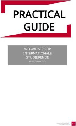 PRACTICAL GUIDE WEGWEISER FÜR INTERNATIONALE STUDIERENDE - ERSTE SCHRITTE - Johannes ...