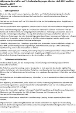 Allgemeine Geschäfts- und Teilnahmebedingungen Kärnten Läuft 2022 und Graz Marathon 2022