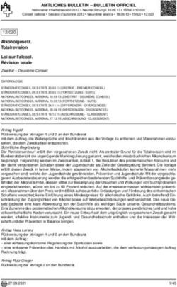 AMTLICHES BULLETIN - BULLETIN OFFICIEL - Parlament.ch