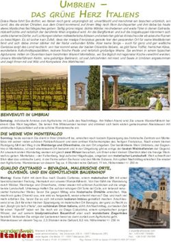 UMBRIEN - DAS GRÜNE HERZ ITALIENS - Wandern und Wein in Italien