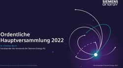 Ordentliche Hauptversammlung 2022 - Dr. Christian Bruch Vorsitzender des Vorstands der Siemens Energy AG - Digital ...