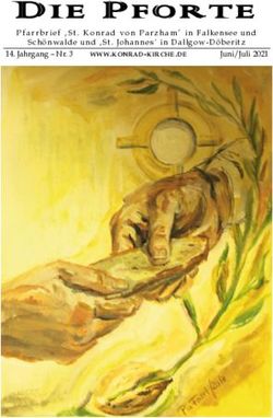 DIE PFORTE Pfarrbrief St. Konrad von Parzham' in Falkenseeund Schönwalde und St. Johannes in Dallgow-Döberitz 14. Jahrgang - Nr. 3 ...