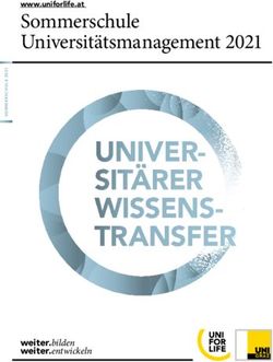 UNIVER-SIT&Auml;RER WISSENS-TRANSFER - Sommerschule Universit&auml;tsmanagement 2021 www.uniforlife.at - Rabel & Partner
