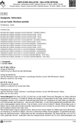 AMTLICHES BULLETIN - BULLETIN OFFICIEL - Parlament.ch