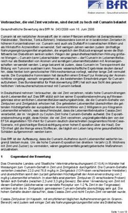 Verbraucher, die viel Zimt verzehren, sind derzeit zu hoch mit Cumarin belastet