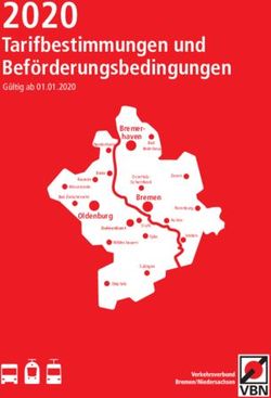 2020 Tarifbestimmungen und Bef&ouml;rderungsbedingungen - G&uuml;ltig ab 01.01.2020 - VBN