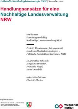 Handlungsansätze für eine Nachhaltige Landesverwaltung - NRW - Wuppertal Institut