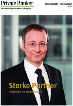 Starke Partner Hansainvest und Fondsboutiquen - Sonderausgabe Fondsboutiquen 2020 - Private Banker