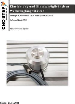 Einrichtung und Einsatzm&ouml;glichkeiten Werkzeugl&auml;ngentaster - Stand: 27.04.2021