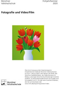 Fotografie und Video/Film - M&uuml;nchner Volkshochschule