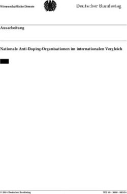 Ausarbeitung Nationale Anti-Doping-Organisationen im internationalen Vergleich - xxxx