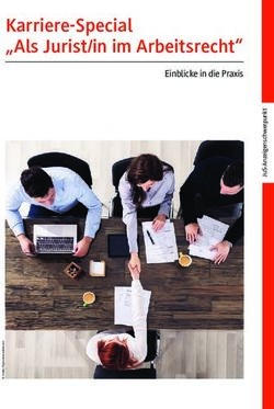 KARRIERE-SPECIAL "ALS JURIST/IN IM ARBEITSRECHT" - EINBLICKE IN DIE PRAXIS - BAKER MCKENZIE