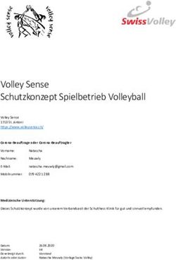 Volley Sense Schutzkonzept Spielbetrieb Volleyball - Club