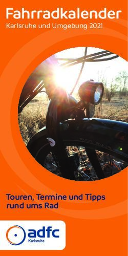 Fahrradkalender - Touren, Termine und Tipps rund ums Rad - Karlsruhe und Umgebung 2021 - Baden-Württemberg