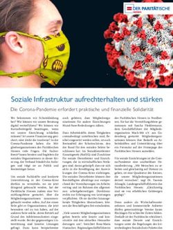 Soziale Infrastruktur aufrechterhalten und st&auml;rken - Der ...