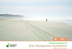 B M.B.1 Ökologischer Fussabdruck - Selbsteinschätzung B1, B2 - Eco Church Network