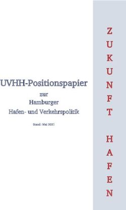UVHH-Positionspapier zur Hamburger Hafen- und Verkehrspolitik - Unternehmensverband Hafen ...