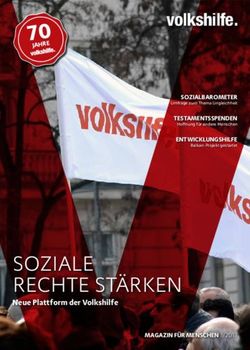 - SOZIALE RECHTE STÄRKEN Neue Plattform der Volkshilfe