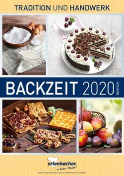 BACKZEIT 2020 - TRADITION UND HANDWERK