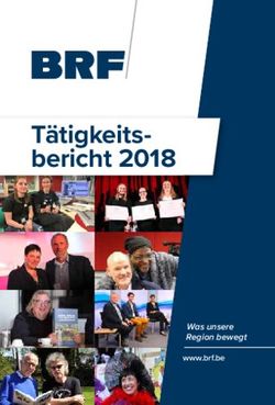 T&auml;tigkeits bericht 2018 - Was unsere Region bewegt www.brf.be