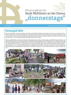"donnerstags" Stadt Mühlheim an der Donau - Mitteilungsblatt der - Stadt Mühlheim an der Donau