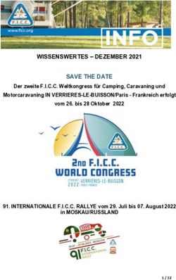 WISSENSWERTES - DEZEMBER 2021 SAVE THE DATE
