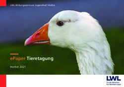 EPaper Tieretagung Herbst 2021 - LWL-Bildungszentrum Jugendhof Vlotho