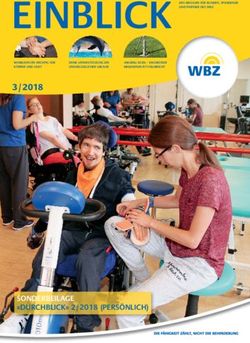 EINBLICK 3/2018 - SONDERBEILAGE "DURCHBLICK" 2/2018 (PERSÖNLICH) - WBZ