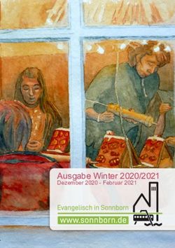 Ausgabe Winter 2020/2021 - Dezember 2020 - Februar 2021 - Sonnborn