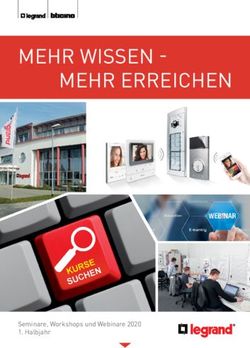 MEHR WISSEN - MEHR ERREICHEN - Seminare, Workshops und Webinare 2020 1. Halbjahr - Titel