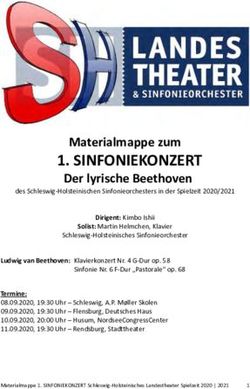 SINFONIEKONZERT Der lyrische Beethoven - Materialmappe zum - Schleswig-Holsteinisches Landestheater