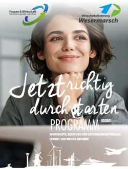 Jetzt durchstarten richtig - PROGRAMM - Wirtschaftsf&ouml;rderung Wesermarsch