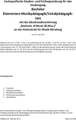 Bachelor Studiengang Elementare Musikpädagogik/Vokalpädagogik