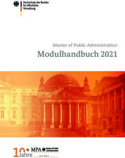 Modulhandbuch 2021 Master of Public Administration - HS Bund