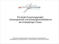 Pro familia Forschungsprojekt: Schwangerschaft und Schwangerschaftsabbruch bei minderj&auml;hrigen Frauen